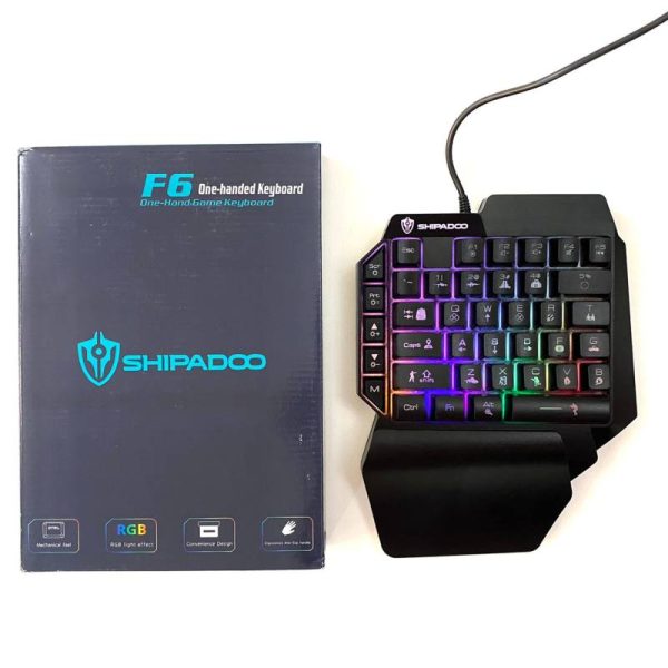 کیبورد مخصوص بازی شیپادو مدل RGB F6